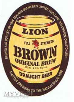 lion breweries - lion brown draught beer