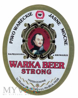 Warka beer strong
