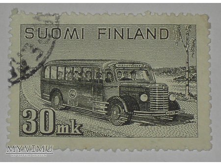 Autobus fiński znaczek