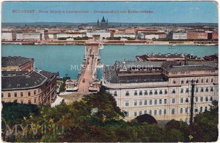 Duże zdjęcie Budapest - Most Łańcuchowy - pocz. XX wieku