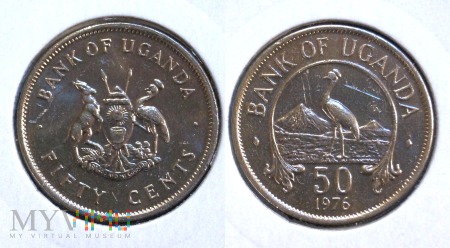 Uganda, 50 centów 1976