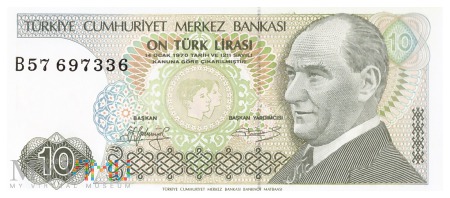 Duże zdjęcie Turcja - 10 lir (1987)