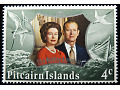 Wyspa Pitcairn 4c Elżbieta II & Filip