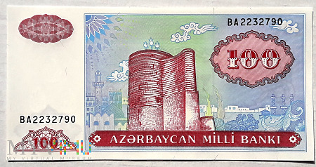 Azerbejdżan 100 manat 1993
