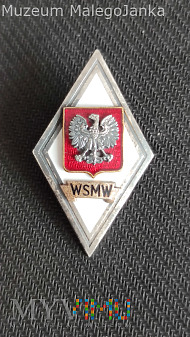 Duże zdjęcie Odznaka Wyższej Szkoły Marynarki Wojennej 1958r.