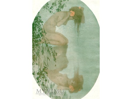 1930 Ewa w kąpieli Akt FANTASIO Raphaël Kirchner