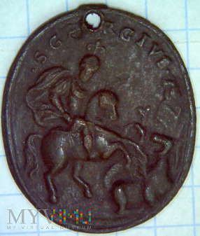 medalik- św. Jerzy i Michał Archanioł