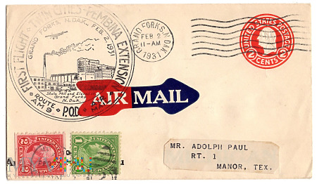 2.2a-Pierwsza usługa poczty lotniczej w Grand Fork