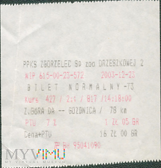 Bilet - PPKS Zgorzelec Sp. z o.o.