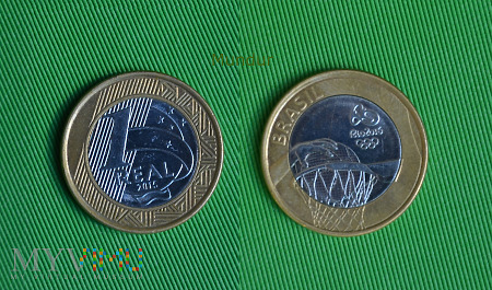 Moneta brazylijska: 1 real Rio2016