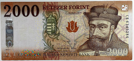 Węgry 2000 forintów 2020