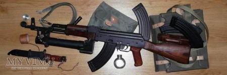 Kbk AKM + granatnik Pallad wz.74