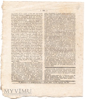 KURYER POLSKI z 17 lipca 1831 roku.