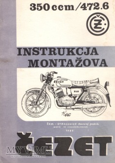 Duże zdjęcie ČZ 350 typ 472.6. Instrukcja naprawy z 1985 r.