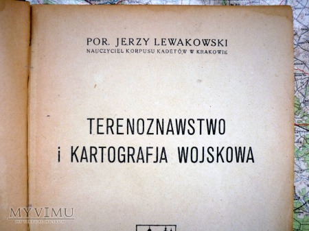 Terenoznawstwo i Kartografja Wojskowa KRAKÓW 1920r
