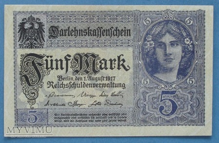 5 mark 1917 r - Darlehenskassenschein