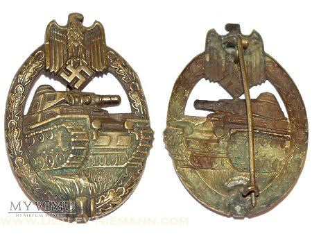 Duże zdjęcie Panzer Kampf Abzeichen in Bronze