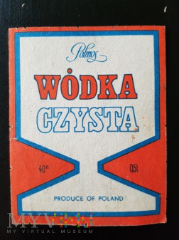 Wódka Czysta Polmos - Etykieta ( 2 )