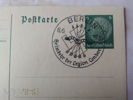 kartka pocztowa Legion Condor