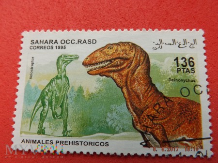 Znaczki świata - dinozaury - SAHARA ZACHODNIA