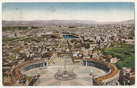 Duże zdjęcie Roma-Panorama della cupota di S.Pietro.1925.a