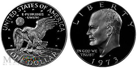 Duże zdjęcie 1 dollar, 1973 (S), moneta okolicznościowa (I)