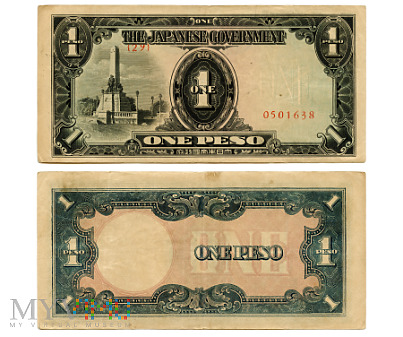 1 Peso 1943 ({29} 0501638) okupacja japońska