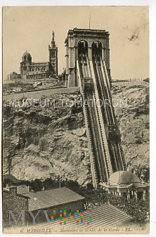 Marseille - Winda przy Bazylice Notre Dame - 1909