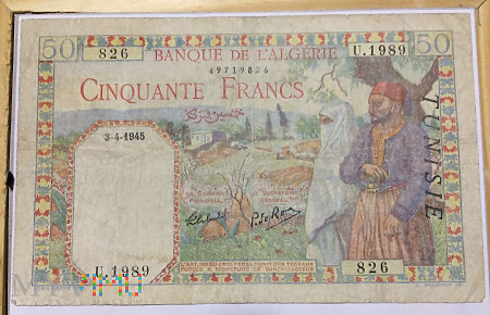 Duże zdjęcie 50 franków 1945 rok