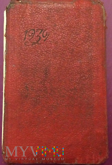 Kalendarzyk notesowy 1939 rok