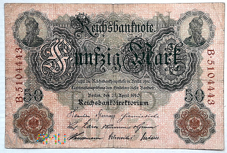 Niemcy 50 marek 1910
