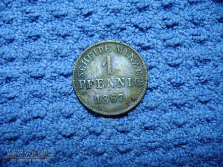 1 pfennig 1867