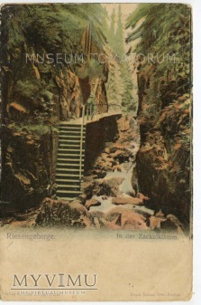 Duże zdjęcie Karkonosze - Wąwóz Kamieńczyka - Zackelklamm 1903