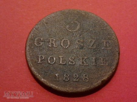 3 grosze polskie 1828 r.
