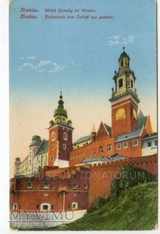 Duże zdjęcie Kraków - Wawel od północy- Katedra - przed 1918