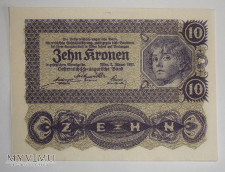 10 Koron 1922 r - Austria