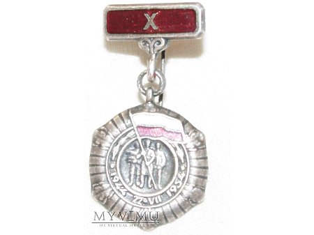 Medal X-lecia Polski Ludowej miniatura