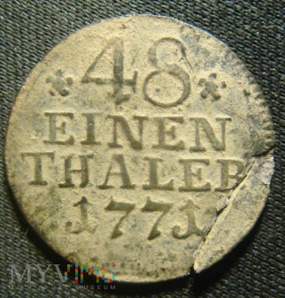 48 einen thaler, 1771, A