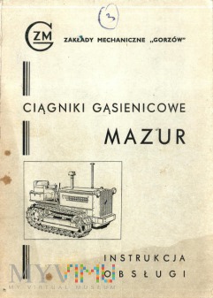 Ciagnik Mazur D 50 - Instrukcja obsługi