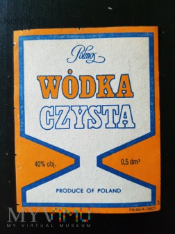 Wódka Czysta Polmos - Etykieta ( 3 )