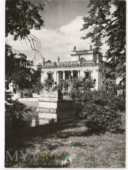 Warszawa - Łazienki - Pałac od frontu - 1958
