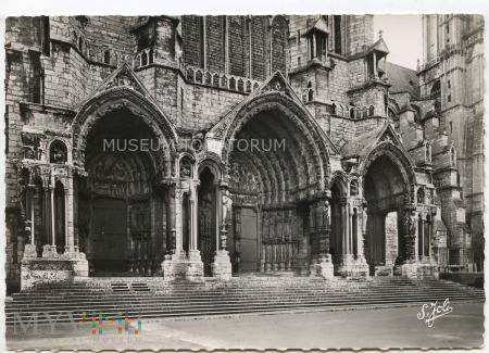 Duże zdjęcie Chartres - Katedra - lata 50-te