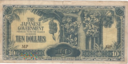 MALEZJA 10 DOLLARS 1942