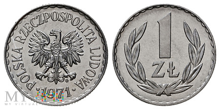 Duże zdjęcie 1 złoty, 1971