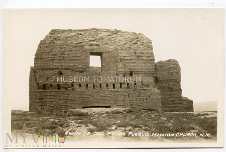 Pecos Pueblo - ruiny kościoła misyjnego