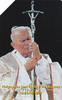 Duże zdjęcie Karta telefoniczna - Pielgrzymka Jana Pawła II