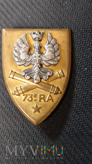 Odznaka 73 Pułku Artylerii - Francja / wersja/