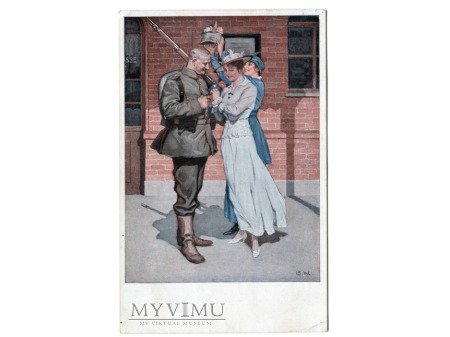 Duże zdjęcie Brynolf Wennerberg żołnierz Przed odjazdem 1916