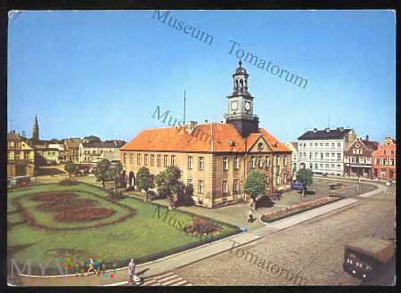 Trzebiatów - Rynek, ratusz - 1972