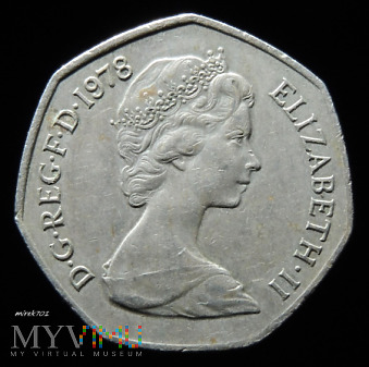 50 nowych pensów 1978 Elizabeth II